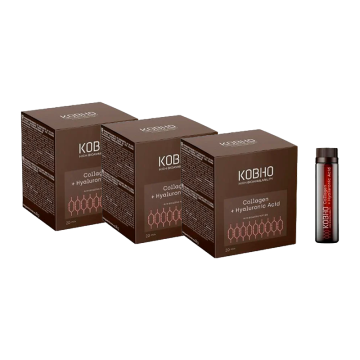 Kobho Labs Triplo Suplemento Colágeno + Ácido Hialurónico, 20 viales