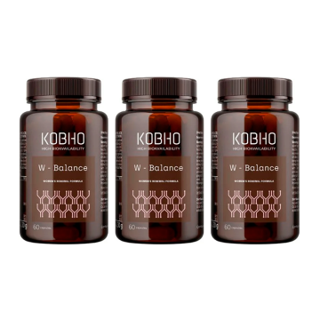 Kobho Labs Triplo Suplemento W- Balance, 3 x 60 cápsulas