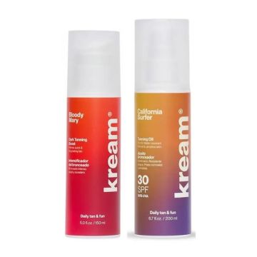 Kream Pack Activador Bronceado Bloody Mary, 150 Ml + Kream Aceite BronceadorSpf30 California Surf, 200 Ml