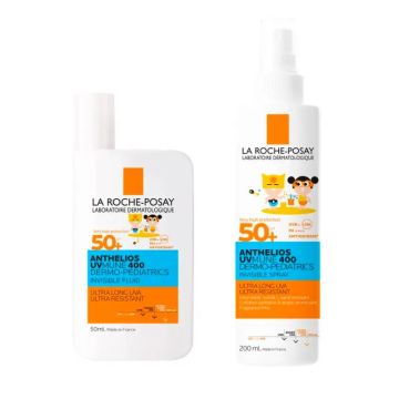 La Roche Posay Pack Anthelios Fluid Niños Spf50+ 50Ml + Spray Invisible NiñosSpf50+ 200Ml