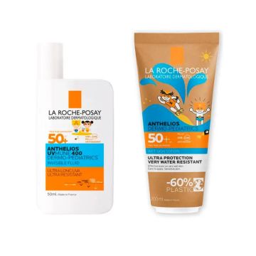 La Roche Posay Pack Anthelios Fluid Niños Spf50+ 50Ml + Wet Skin Niños Spf50+200Ml