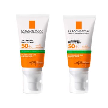 La Roche-Posay Pack Anthelios Uv-Mune 400 Oil Control Gel-Crema Spf50+, 50 Ml