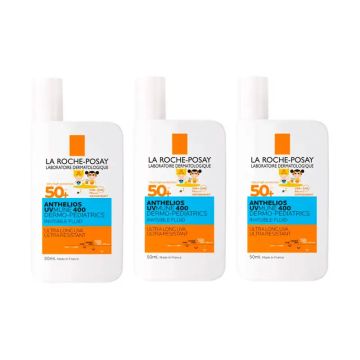 La Roche Posay Triplo Dermo-Pediatrics Hydrating Fluid Spf 50+ Pieles Atópicas,3 X 50 Ml