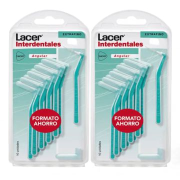 Lacer Duplo Cepillo Interdental Angular Extrafino2 x 10 unidades