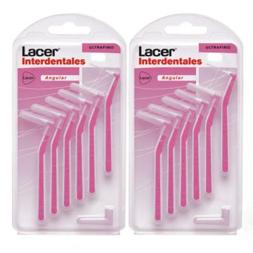 Lacer Duplo Cepillo Interdental Angular Ultrafino 2 x 6 unidades