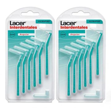 Lacer Duplo Cepillo Interdental Extrafino Angular 2 x 6 unidades