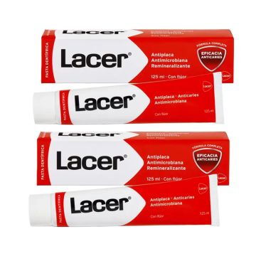 Lacer Duplo Pasta Dentífrica Anticaries Con Flúor 125 Ml