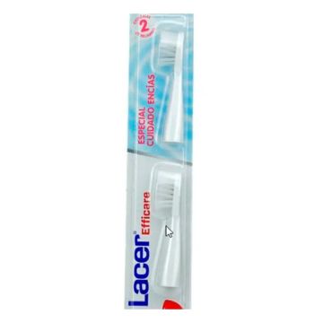 Lacer Efficare Recambio Cepillo Dental Eléctrico Especial Cuidado Encías (2Cabezales)