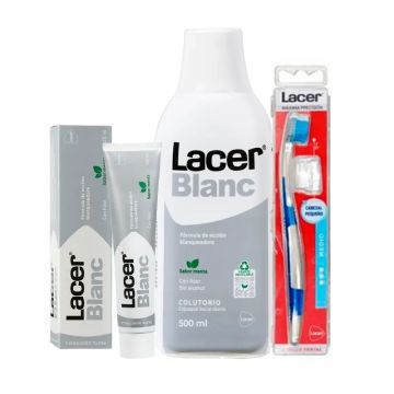 Lacer Pack Blanc (Colutorio+ pasta de dientes + cepillo de dientes)