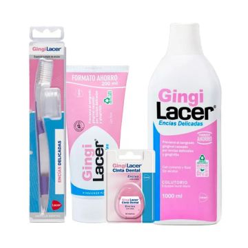 Lacer Pack Gingilacer (Colutorio+ pasta de dientes + cepillo de dientes)