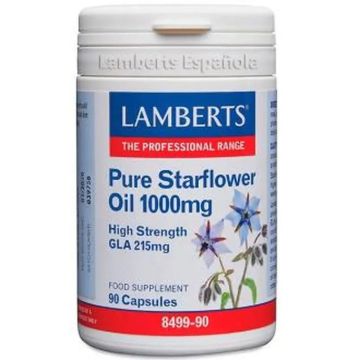 Lamberts Aceite De Borraja Puro 1000Mg(High Gla215Mg)90 Cápsulas