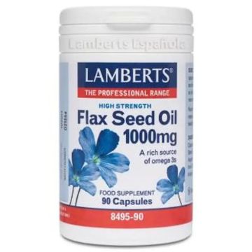 Lamberts Aceite De Semillas De Lino 1000 Mg. 90 Cápsulas