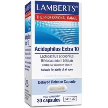 Lamberts Acidofilus Extra 10 (Refrigeracion) 30 Cápsulas