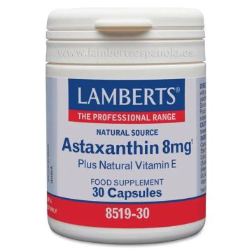 Lamberts Astaxantina Con Vitamina E , 30 cápsulas