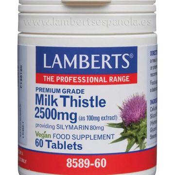 Lamberts Cardo Mariano 2500mg  60 tabletas