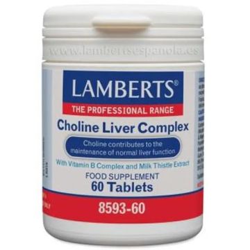 Lamberts Choline Liver Complex Complejo De Colina 60 Comprimidos