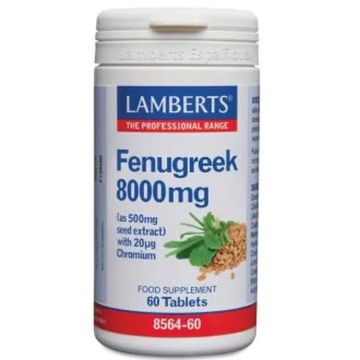 Lamberts Fenogreco 8000Mg. Con Cromo 60 Comprimidos