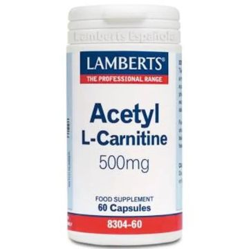 Lamberts L Acetil Carnitina 60 Cápsulas