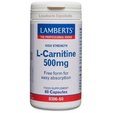 Lamberts L-Carnitina 500 Mg. 60 Cápsulas