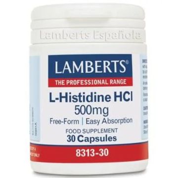Lamberts L-Histidina Hcl 500 Mg. 30 Cápsulas