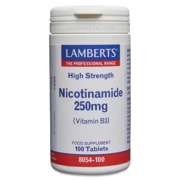 Lamberts Nicotinamida (Vit B3) , 100 cápsulas