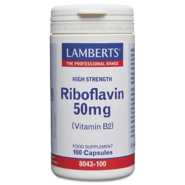 Lamberts Riboflavina (Vit B2)  100 cápsulas
