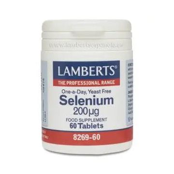 Lamberts Selenio 200 Mcg. (Como Seleno-L-Metionina) 60 Comp.