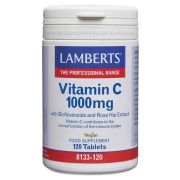 Lamberts Vitamina C 1000 Mg +  Bioflavonoides Y Escaramujo 120 tabletas
