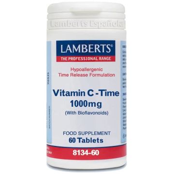 Lamberts Vitamina C Time Con Bioflavonoides  60 tabletas