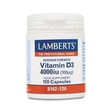 Lamberts Vitamina D3 4000Ui 120 cápsulas