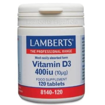 Lamberts Vitamina D3 400Ui 120 Comprimidos