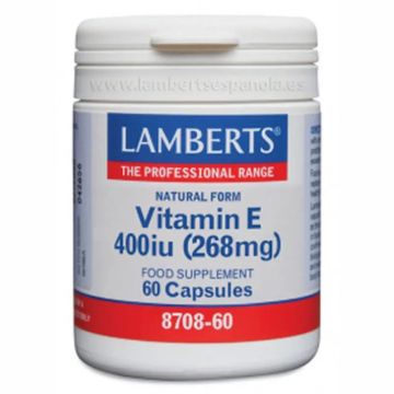 Lamberts Vitamina E 400 Ui , 60 cápsulas
