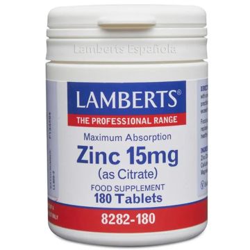 Lamberts Zinc 15Mg , 180 tabletas