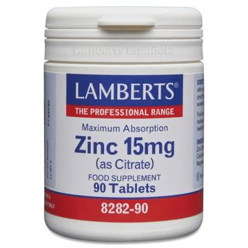 Lamberts Zinc 15Mg , 90 tabletas