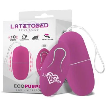 Latetobed Huevo Vibrador Con Control Remoto Morado