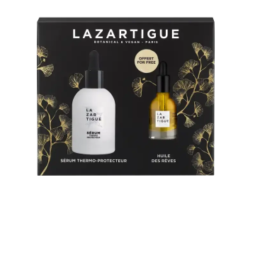 Lazartigue Set Navidad Serum Termoprotector + Aceite Seco Nutritivo , 2 unidades