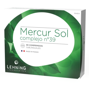 Lehning Mercur Sol Complejo Nº 39, 80 cápsulas