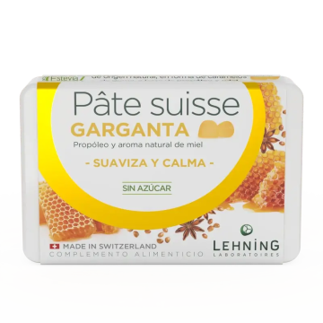 Lehning Pâte Suisse Garganta, 40 caramelos