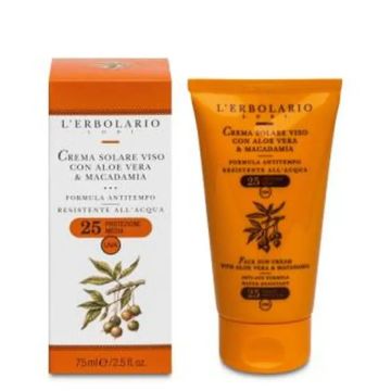 L´Erbolario Solar Crema Facial Aloe Y Macadamia 75Ml.