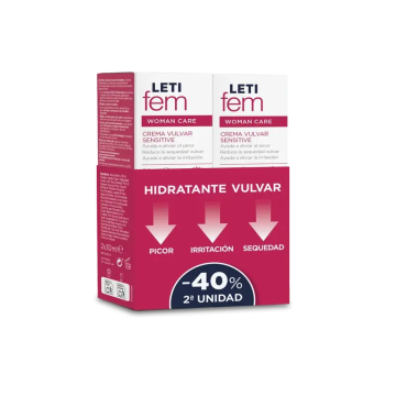 Letifem Sensitive Ltf Es Duplo Crema Sensitive 40% 2ª Unidad