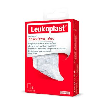 Leukoplast Leukomed, 5 Cm X 7,2 Cm, 5 Unidades