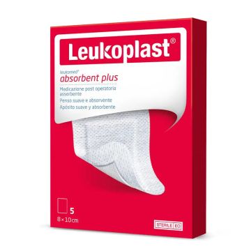 Leukoplast Leukomed 8 Cm X 10 Cm, 5 Unidades