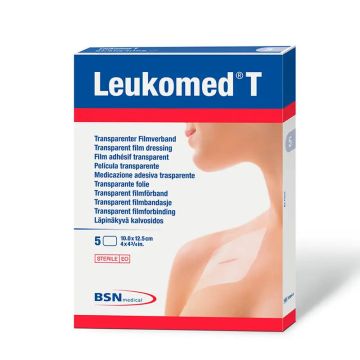 Leukoplast Leukomed T, 5 Cm X 7,2 Cm, 5 Unidades