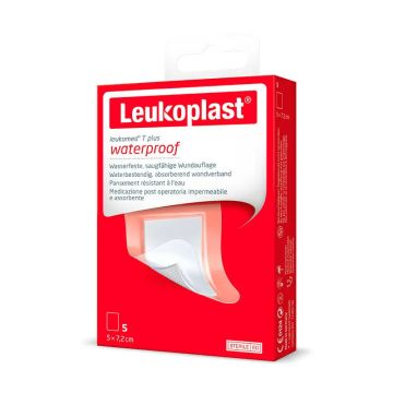 Leukoplast Leukomed T Plus, 5 Cm X 7,2 Cm, 5 Unidades