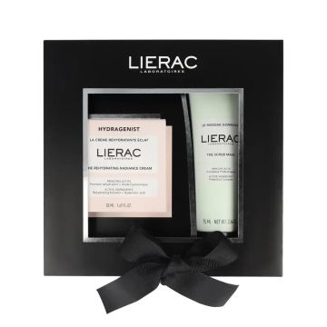 Lierac Hydragenist Cofre Crema Rehidratante Luminosidad + Mascarilla Exfoliante,125 ml