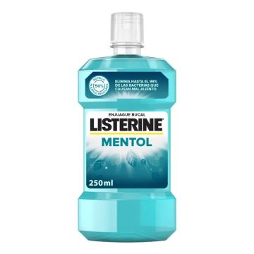 LISTERINE Enjuague Bucal Mentol, 250 ml