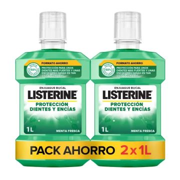 Listerine Enjuague Bucal Protección Encías, 2 x 1L