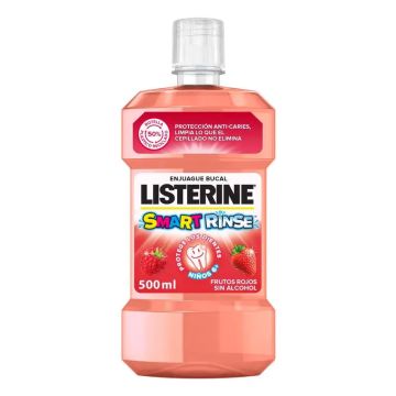 Listerine Enjuague Bucal Sin Alcohol para Niños, Protección Anti Caries, ConFlúor, 500 ml