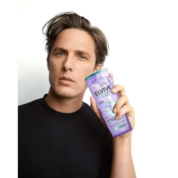 L'Oréal Paris Elvive Champú Hialuronico Pure: Limpia, Hidrata, Cabello ConCuerpo Y Brillo, Sin Siliconas, 400Ml