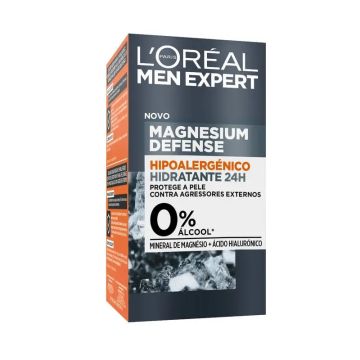 L'Oréal Paris Men Expert Crema Hidratante Hipoalergénica: Mineral De Magnesio YÁcido Hialurónico
